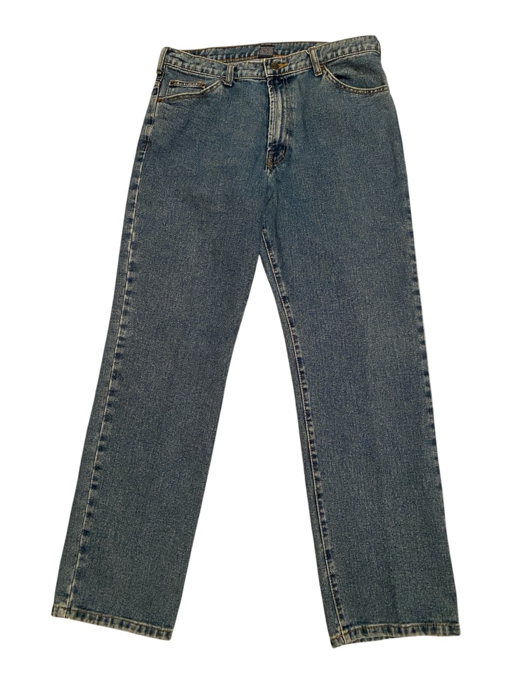 Full Blue Men's Straight Jeans in Classic Blue Denim, 36x32 - Picture 2 of 7